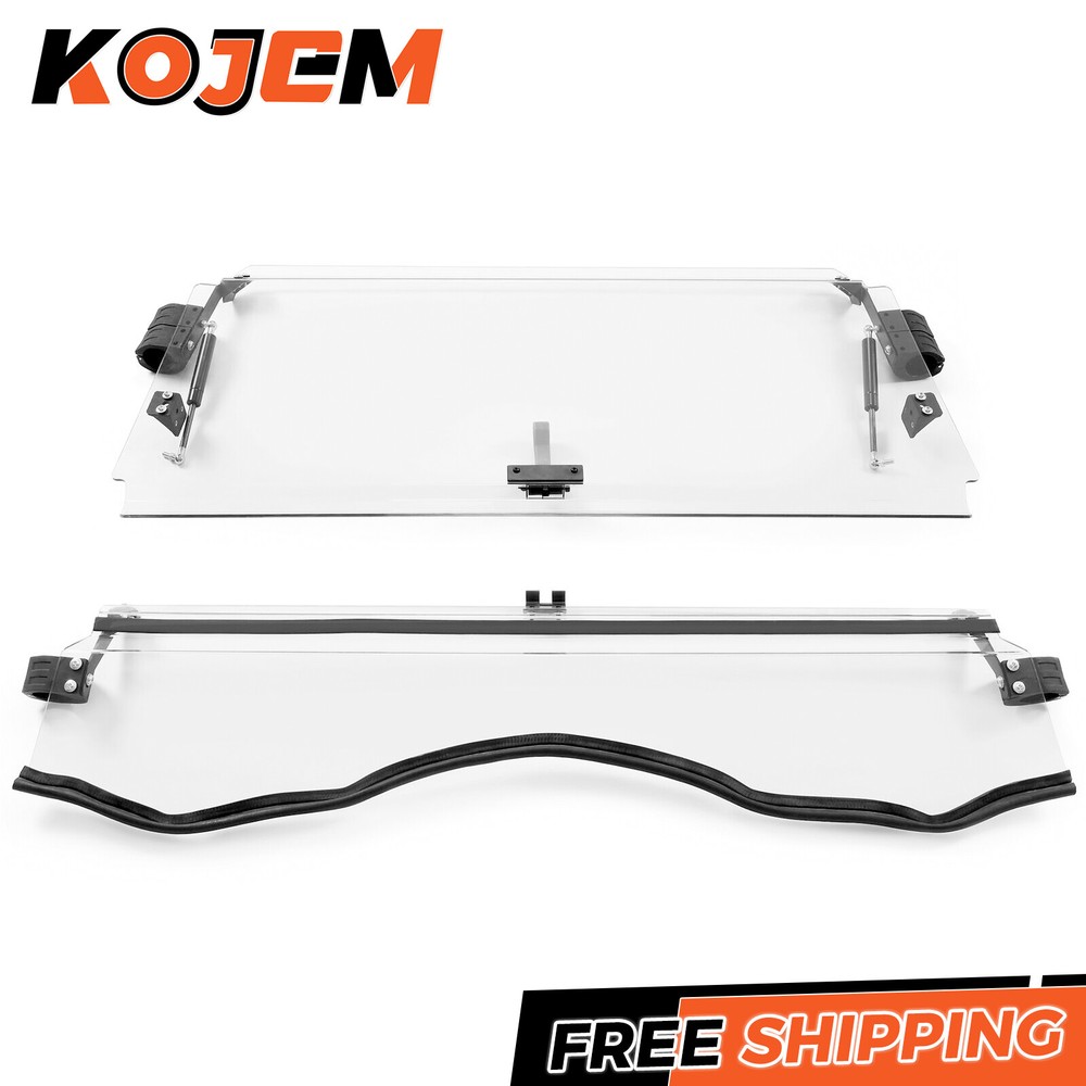 For Can-Am Scratch Resistant Full Flip Windshield 11-20 Commander 800/1000/Max