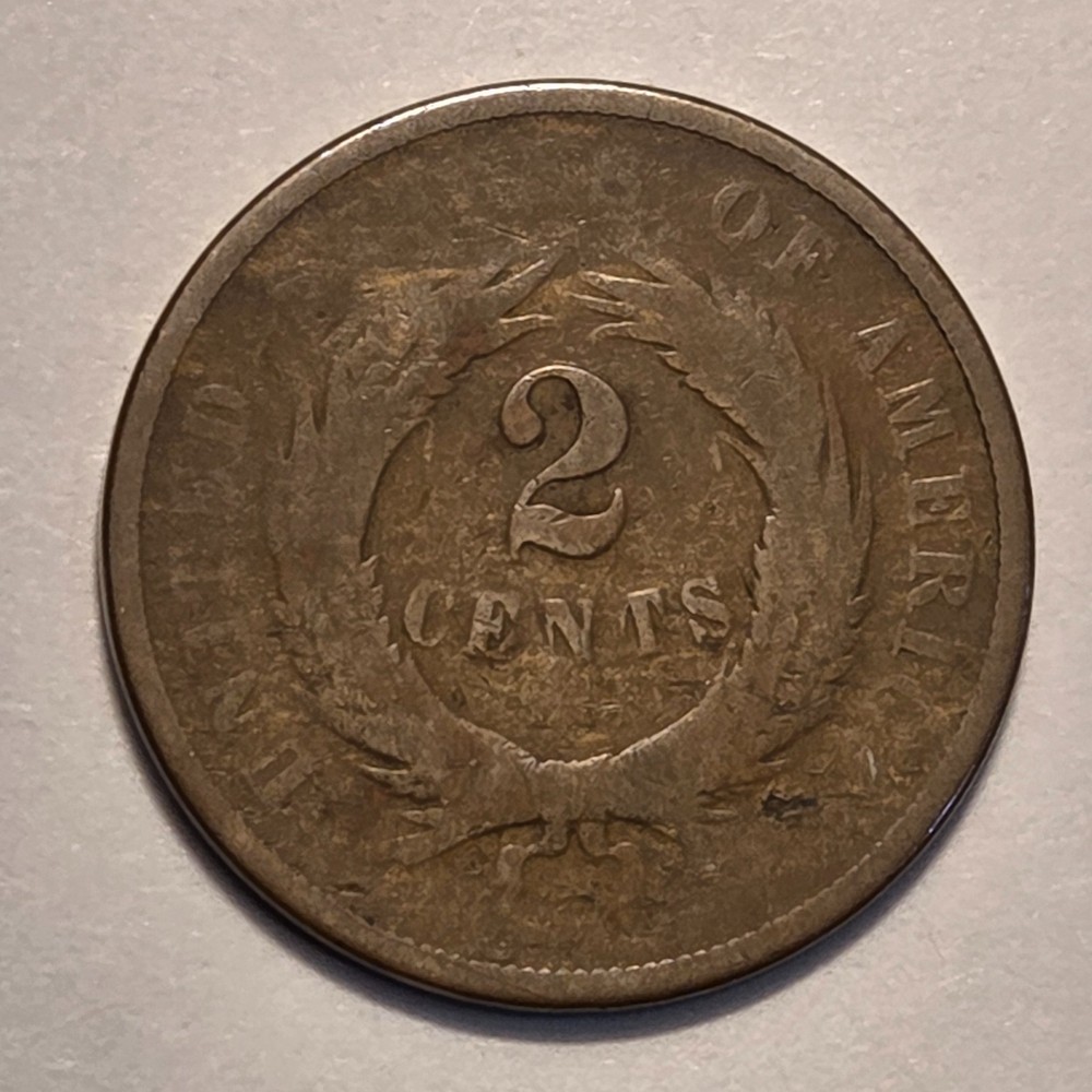 #4 Nicer Low Mintage 1868 Two Cent Piece