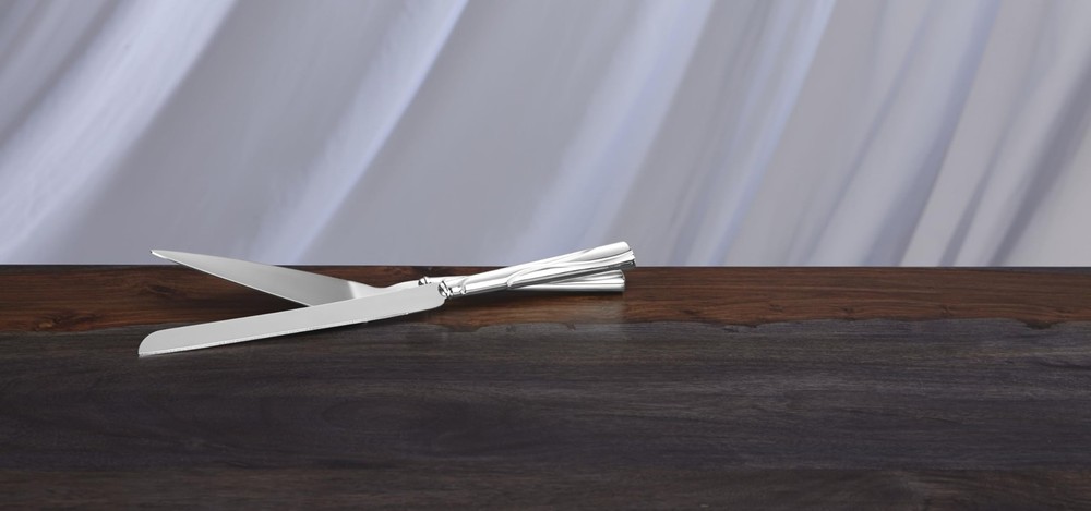 Lenox Cake Knife & Server Adorn Set, Silver