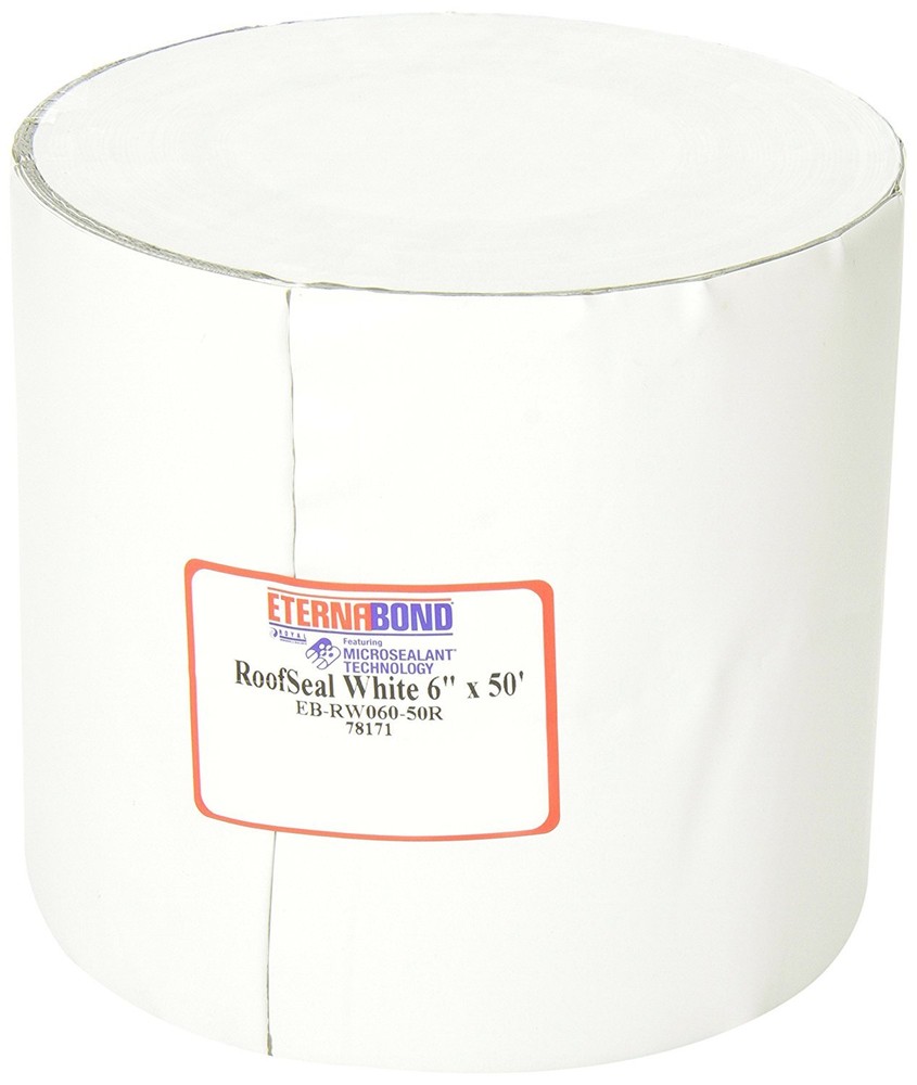 6" x 10 ft Eternabond Roof Leak Repair Tape Patch Seal White - 10 Feet, 10 Foot