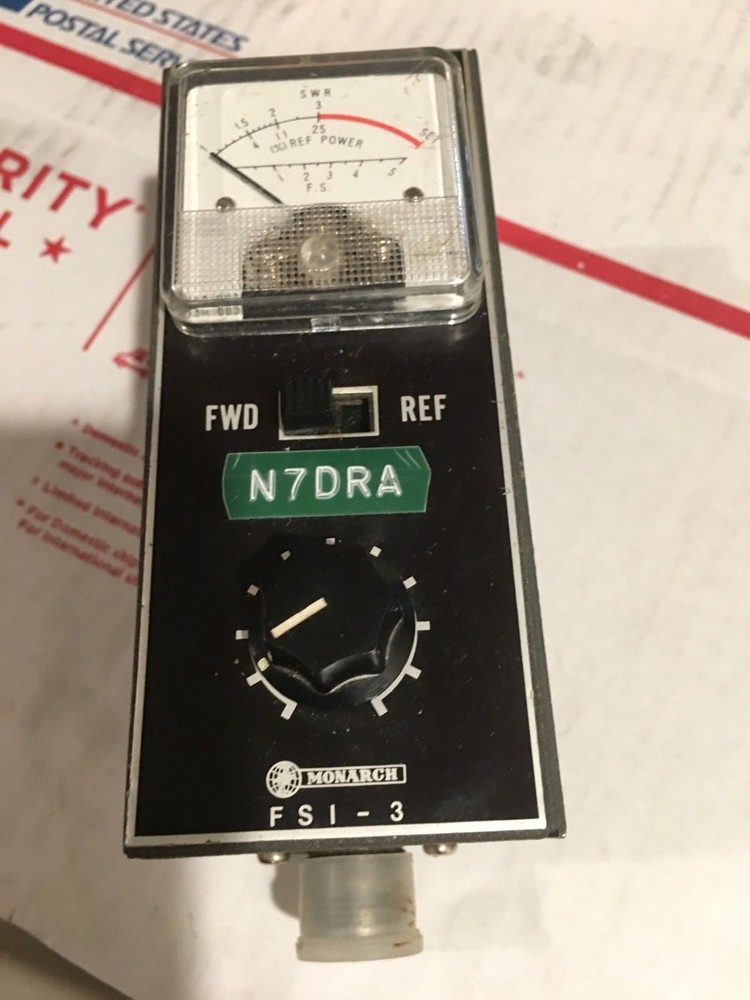 Monarch Field Strength indicator &  standing wave bridge FS1-3 in Original Box