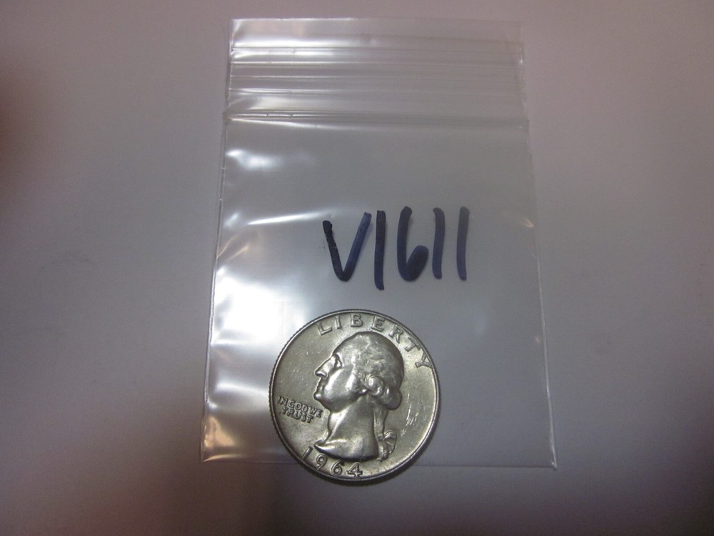 1964 D Washington Silver Quarter 90% Silver