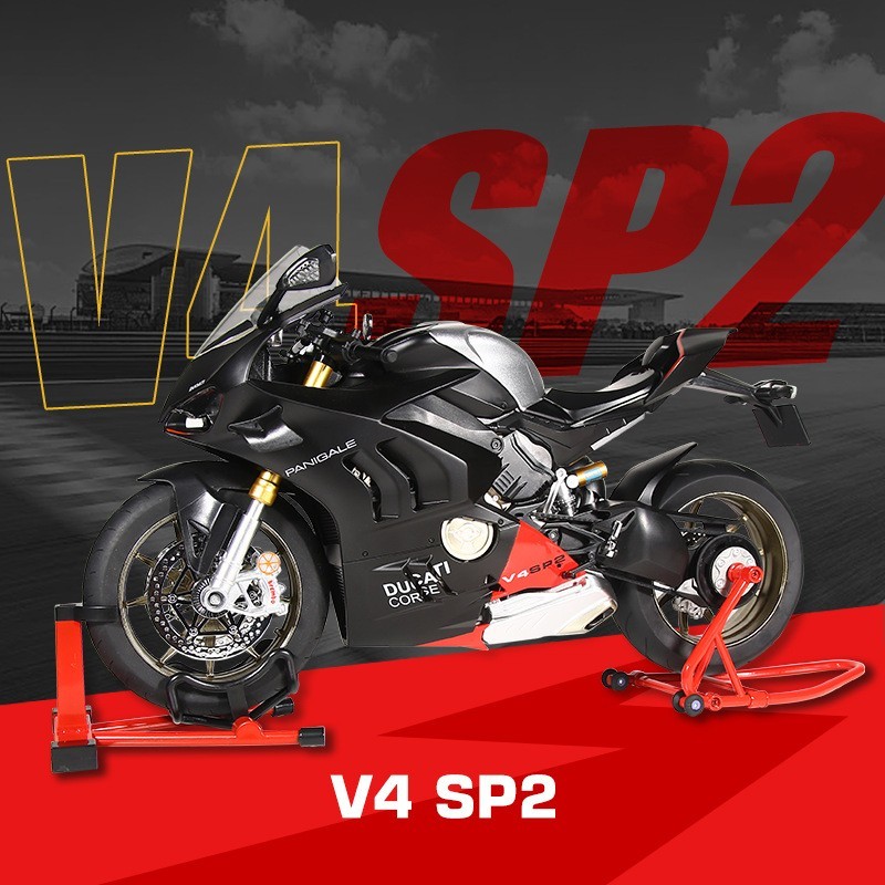 Ducati 1:6 Die-Cast Motorcycle Model, Multi-Function, Premium Gift for Him