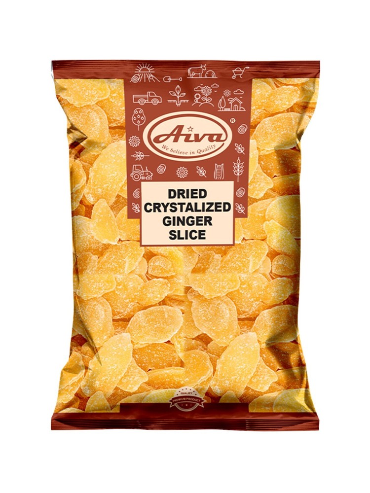 AIVA Crystallized Ginger Slices, 5 lb