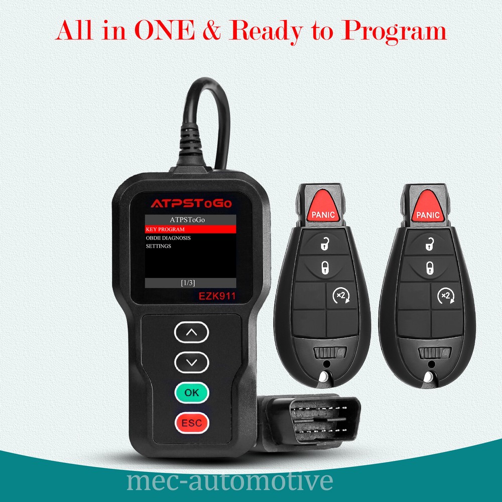 New Program DIY Remote Key Fob & Tool For 2003-2017 Dodge Ram 1500 2500 3500