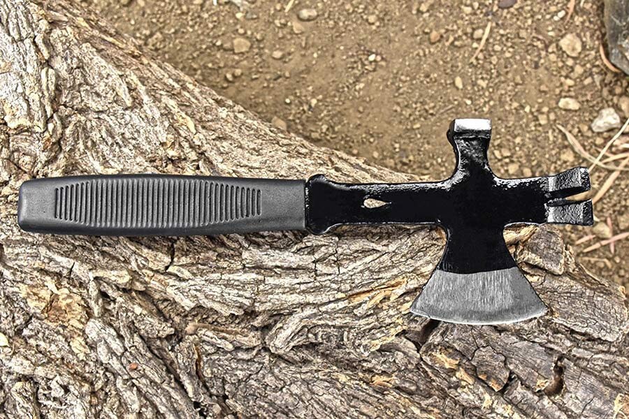 Hatchet Hammer Crow Bar Emergency Survival Axe Multi Use Tool