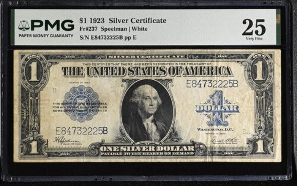 FR 237 1923 $1 Silver Certificate