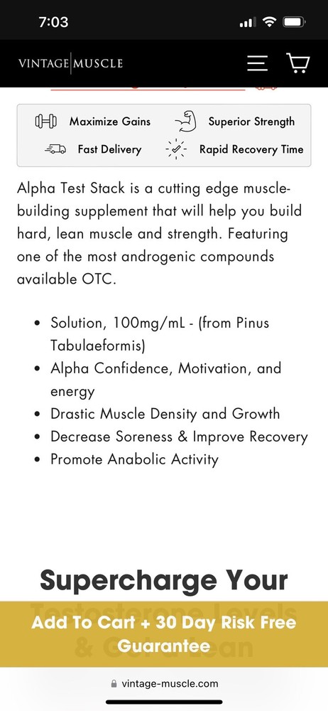 Epi/AlphaTest Stack 2 Step Precursor 2 Epi Andro5DHEA By Vintage Muscle 💪 🔥