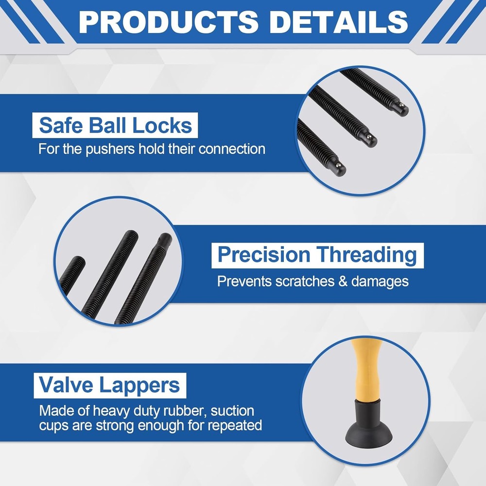 Valve Spring Compressor Set, 12PCS Clamp Removal Tool with...