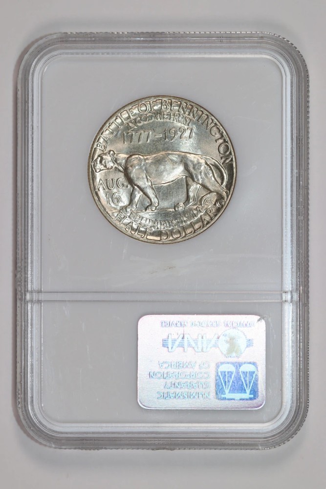 1927 VERMONT COMMEMORATIVE HALF DOLLAR NGC MS65