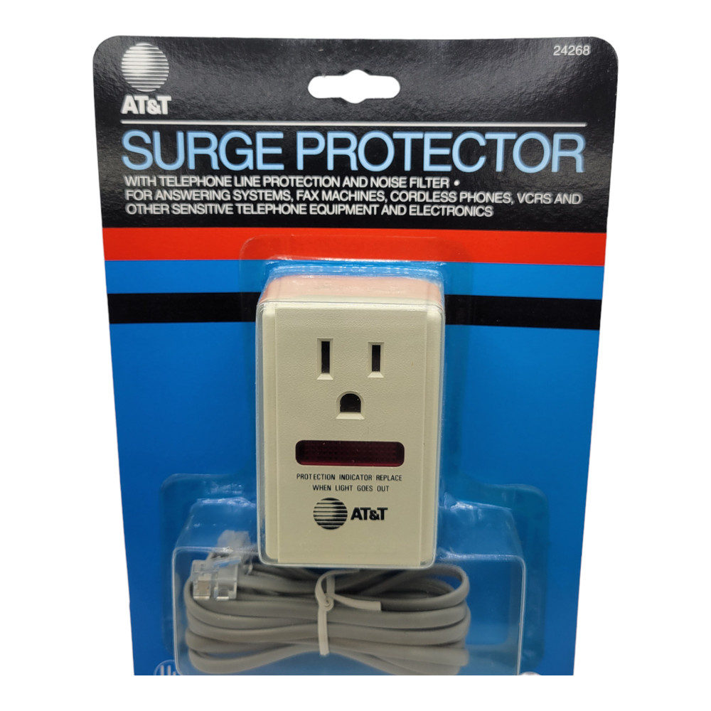 AT&T 24268 Surge Protector Electronics Protector Power Outlet Plug Noise Filter
