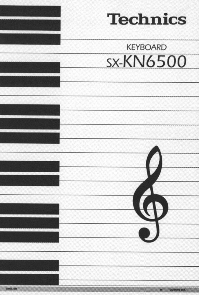 Technics SX-KN6500 Keyboard Owners Instruction Manual Reprint