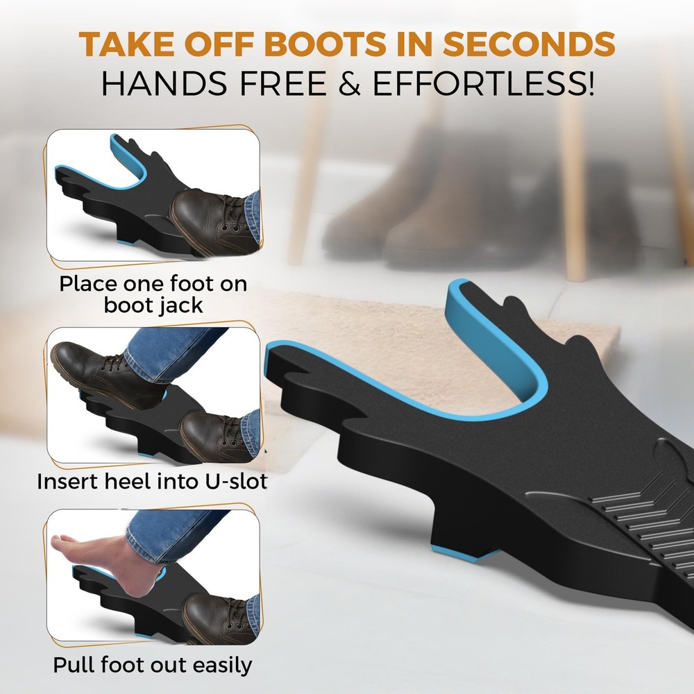 Boot Jack Remover Puller For Cowboy Waders Work Boots Heavy Duty Helper