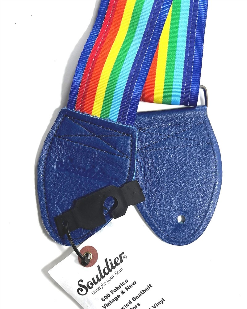Souldier Guitar Strap Rainbow Handmade - Fabric