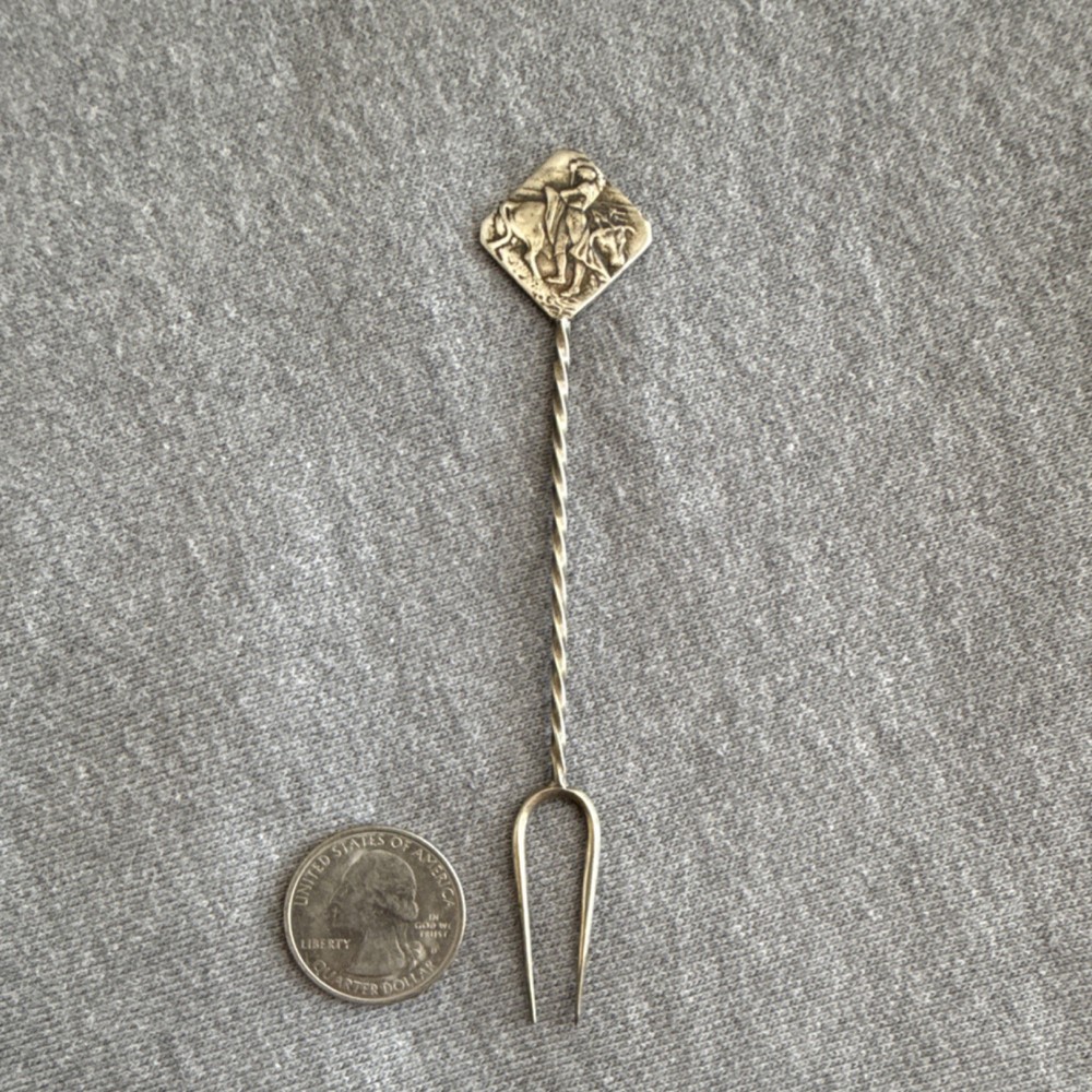 AVB Scandinavian Silver .925 Olive Fork Decorative Design 5.6g