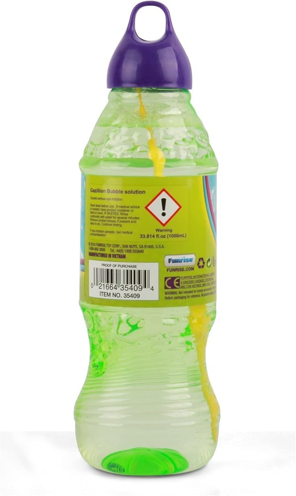 Bubbles, Bubble Solution 1L - Create Bubbles with Formula & 7-in-1 Bubble W...