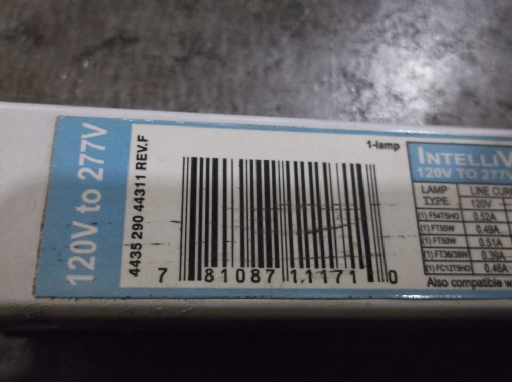 PHILIPS ADVANCE ICN-2S54 CENTIUM LIGHTING BALLAST (VV2)