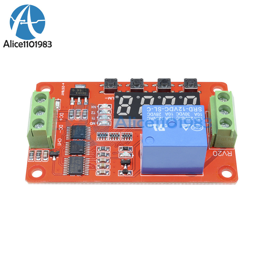 12V Automation Delay Multifunction Self-lock Relay Cycle Timer Module PLC Home