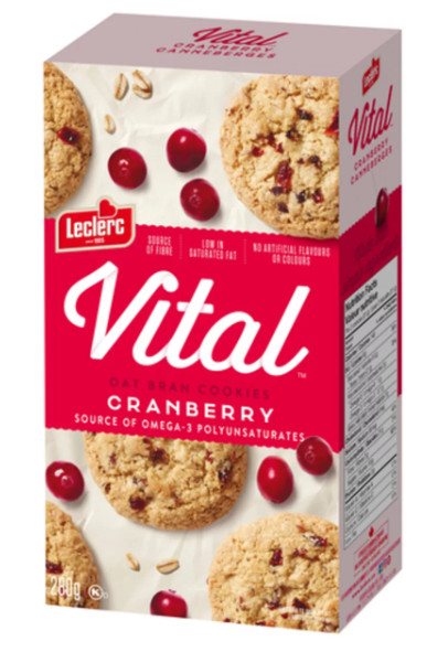 Vital Cookie Oat Bran Cranberry 280g (2 Pack)
