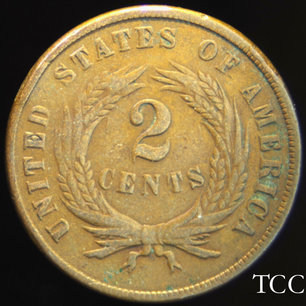1869 TWO CENT PIECE ~ EXCELLENT SCARCE 2c COIN ~ TCC