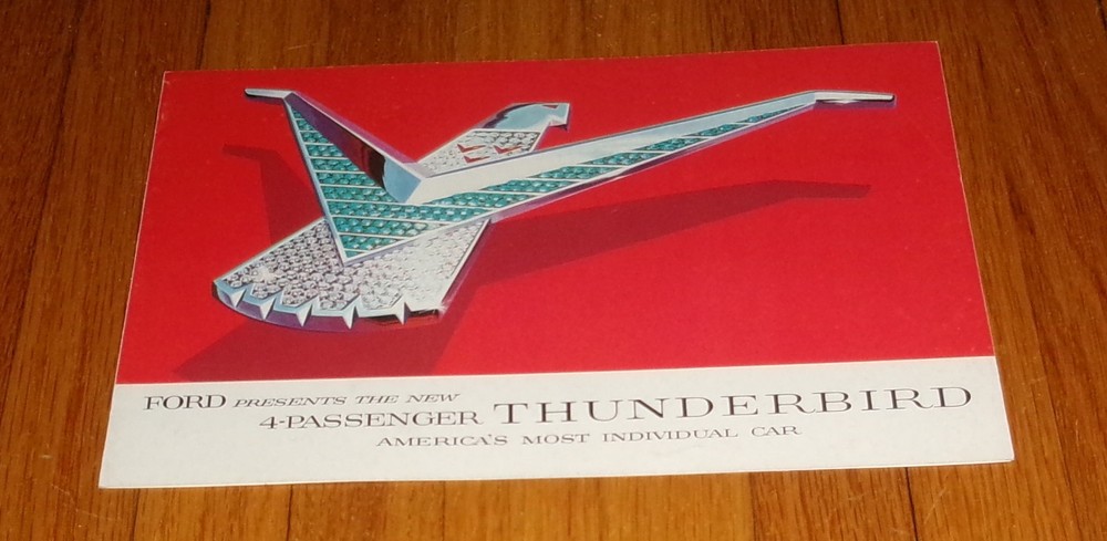 Original 1958 Ford Thunderbird Sales Brochure 12/57