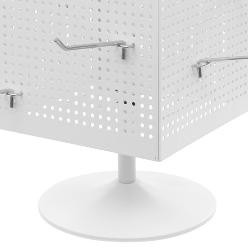 Display Stand, Perforated Panel Display Stand, 4-Sided Revolving Display Stand