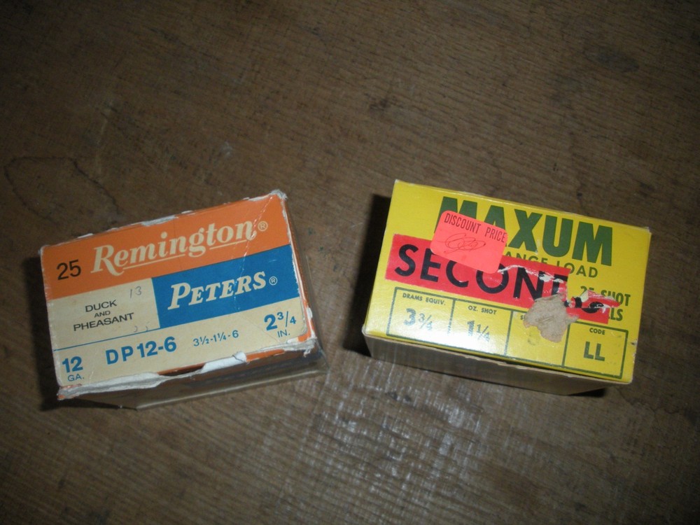 Vintage 12 GA REMINGTON / MAXUM SHELL BOXES