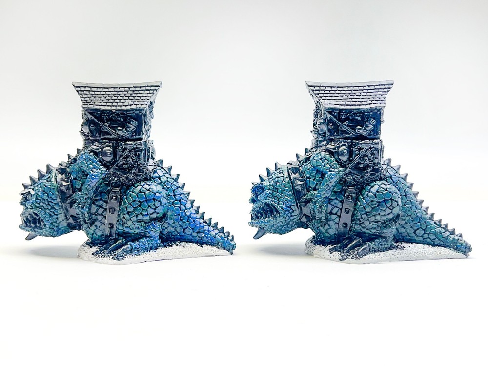 Fantasy Wargaming Resin Lizard Howdah type figures