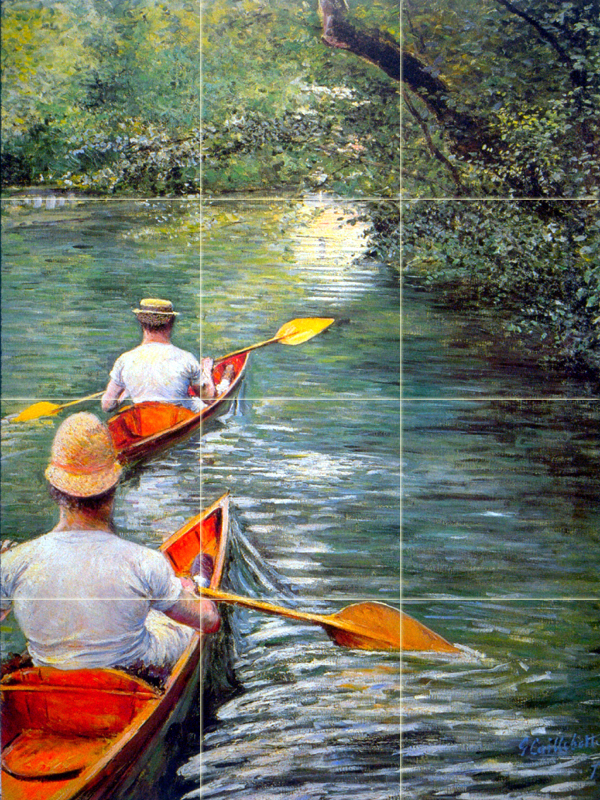 Art Gustave Caillebotte  Candeling Mural Ceramic Backsplash Bath Tile #1246