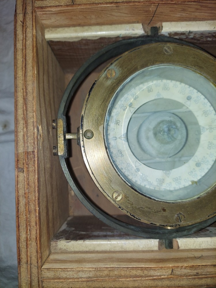 WWII Japanese Navy Boxed Boat Compass