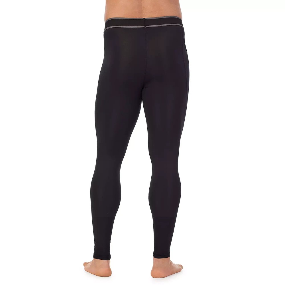 Cuddl Duds Mens Midweight Lite Compression Performance Base Layer Pants Gray XL