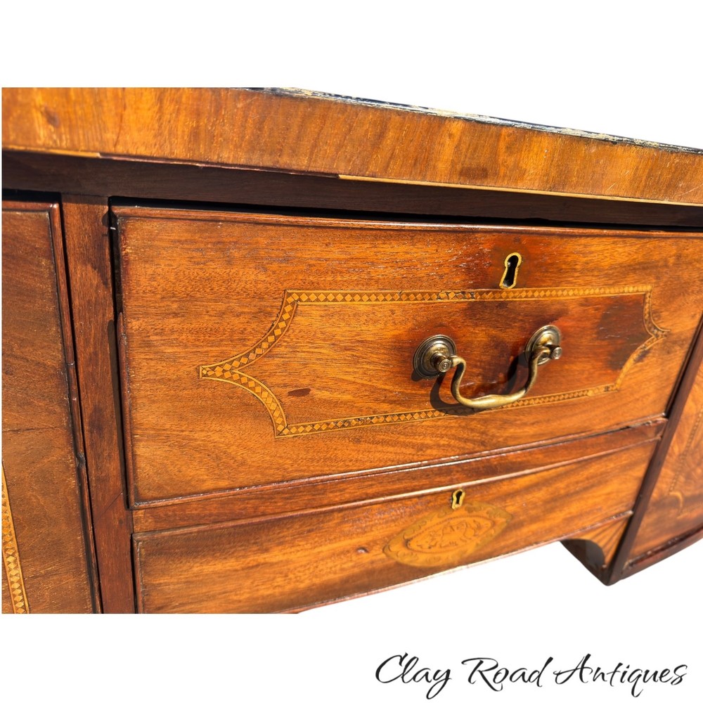 Antique Brandy board server mahogany inlaid Hepplewhite sideboard