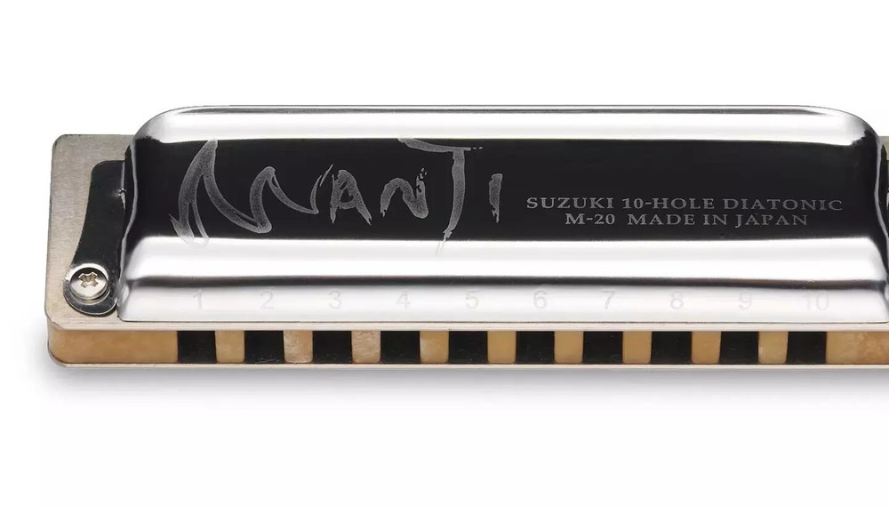 Suzuki Manji 10 hole Diatonic Harmonica M-20 - Multiple Keys Available