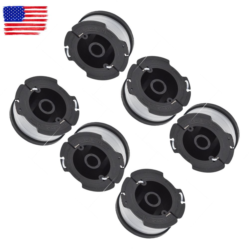 6-Pack Spool Line For Black&Decker String Trimmer AF-100-3ZP Weed Eater 30ft