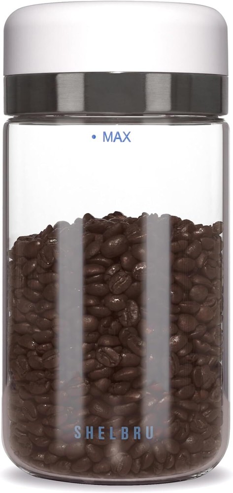 Shelbru Smart Canister, One-touch Interface Battery-Controlled Automatic...