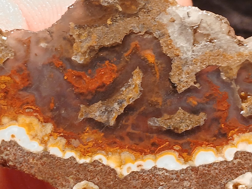 Mexican Cathedral Agate Rough End
