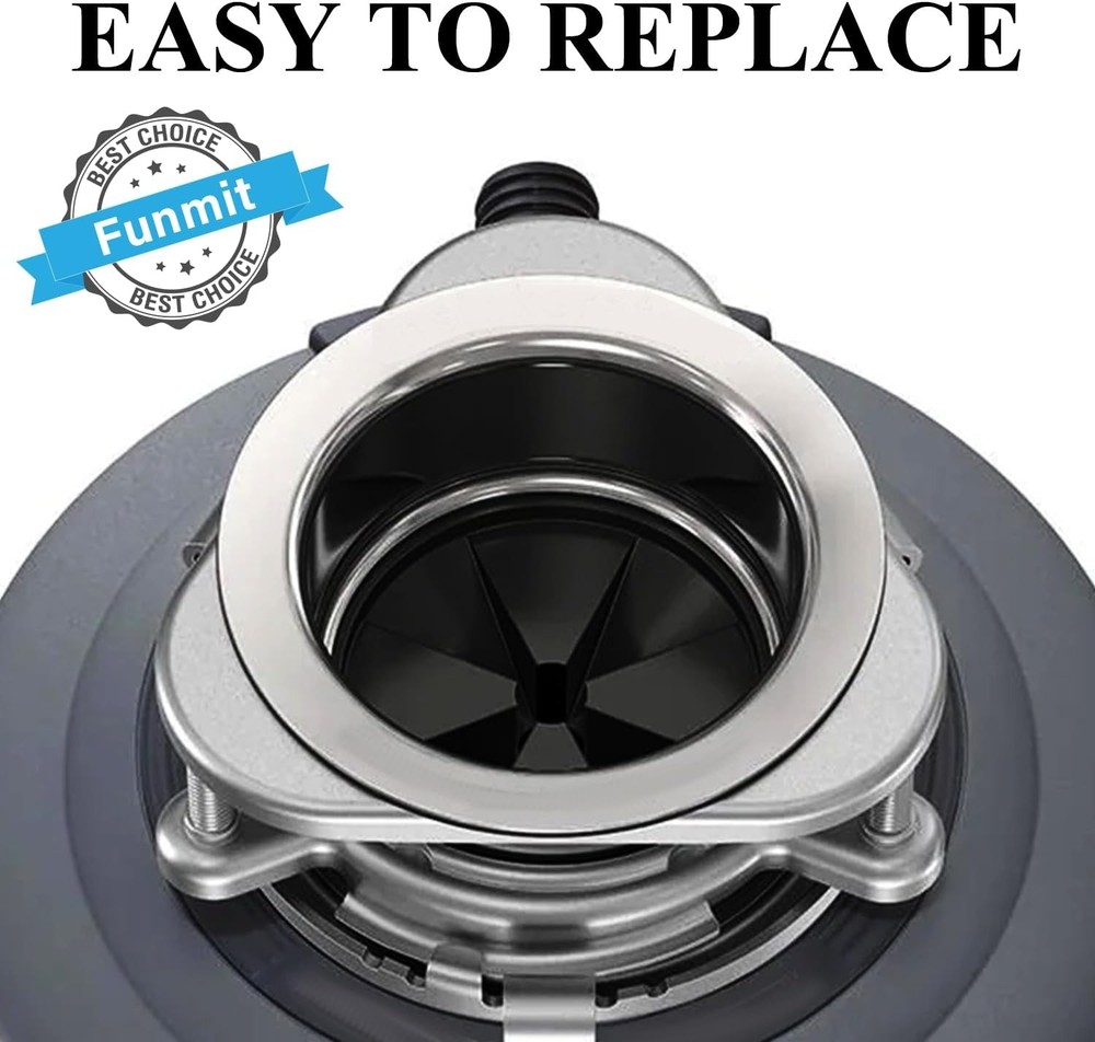 3 3/8" Garbage Disposal Splash Guards Sink Baffle 3 3/8", Black - 2 Pack