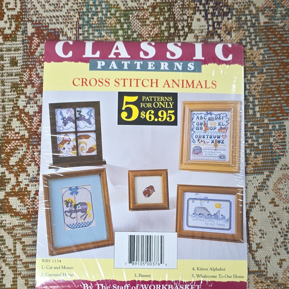 Workbasket Classic Patterns Pattern Booklet Animals & Insects Frame WBS 1154