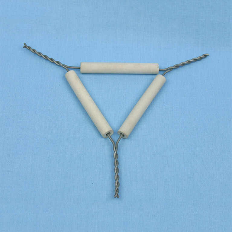 PIPE STEM CLAY TRIANGLE 3.0"