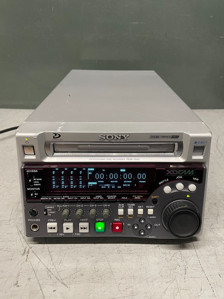 Sony PDW-1500 XDCAM Disc Sd Compact Deck Professional Recorder Player