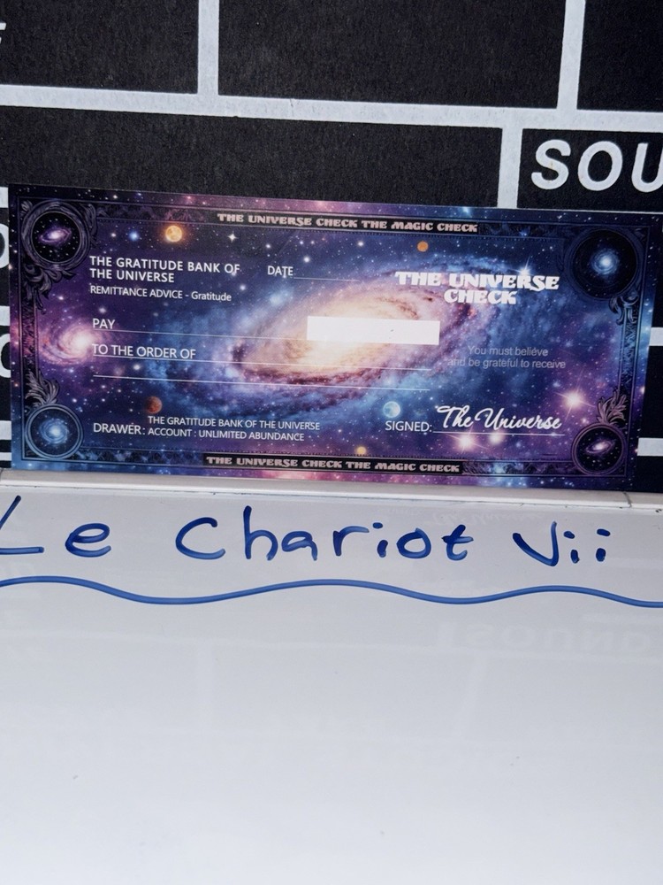 Manifestation Check From The Universe (Ask The Universe For Anything) 1pc