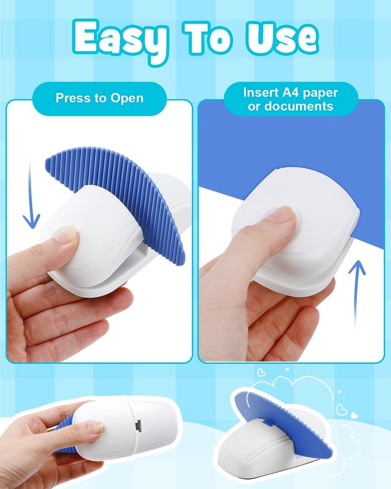 3 Pack Paper Holder Stand Typing – Portable Desktop Document Holder Clamp A4