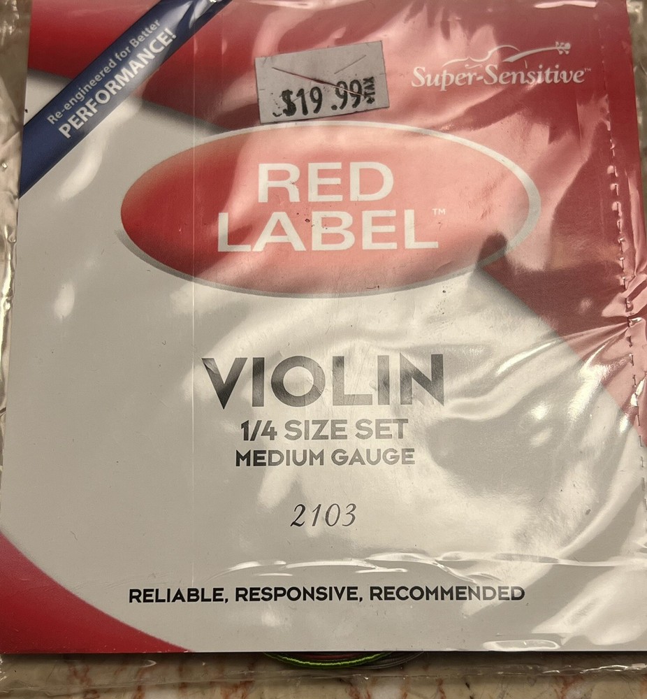Red Label 1/4 Violin String Set