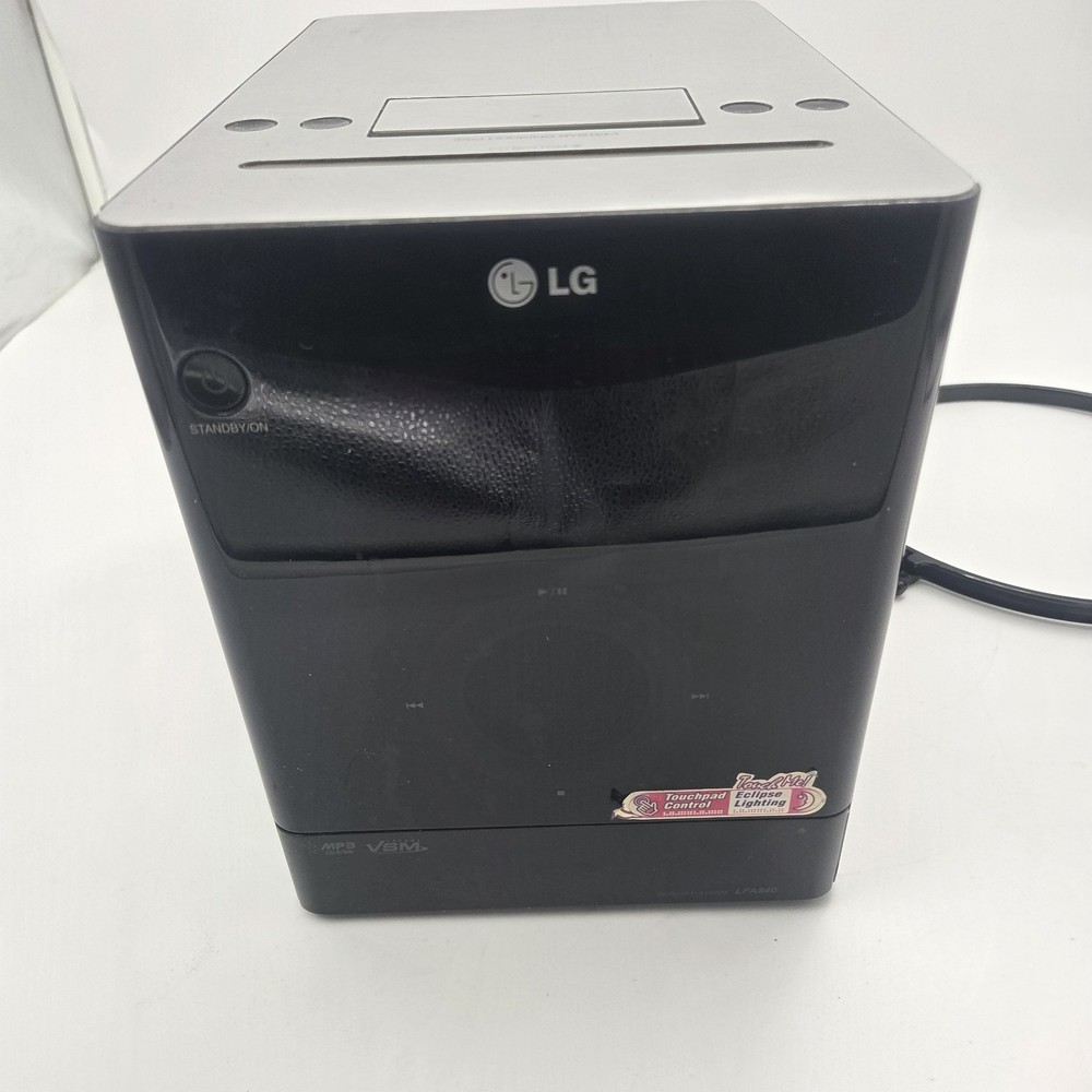 LG Micro Hi-Fi System LFA840 CD AUX Input iPod TESTED