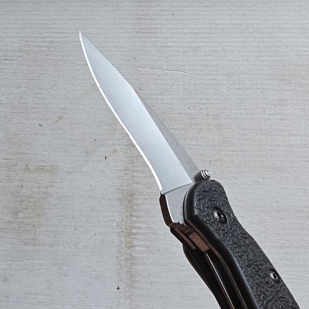 KERSHAW SCALLION ASSISTED OPEN KNIFE KEN ONION PLAIN EDGE BLADE