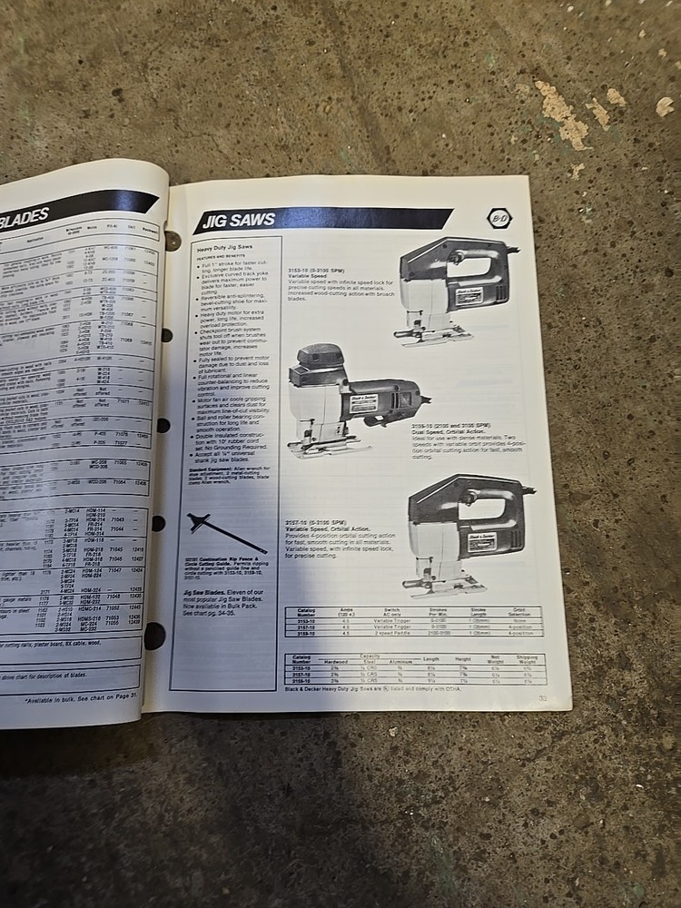 1982 Black & Decker Heavy Duty Construction Industry Power Tools Catalog