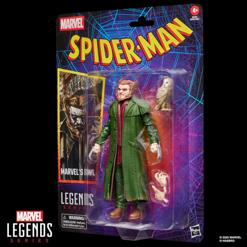 Marvel Legends Series Marvel’s Owl, Retro Cardback Spider-Man Comics...