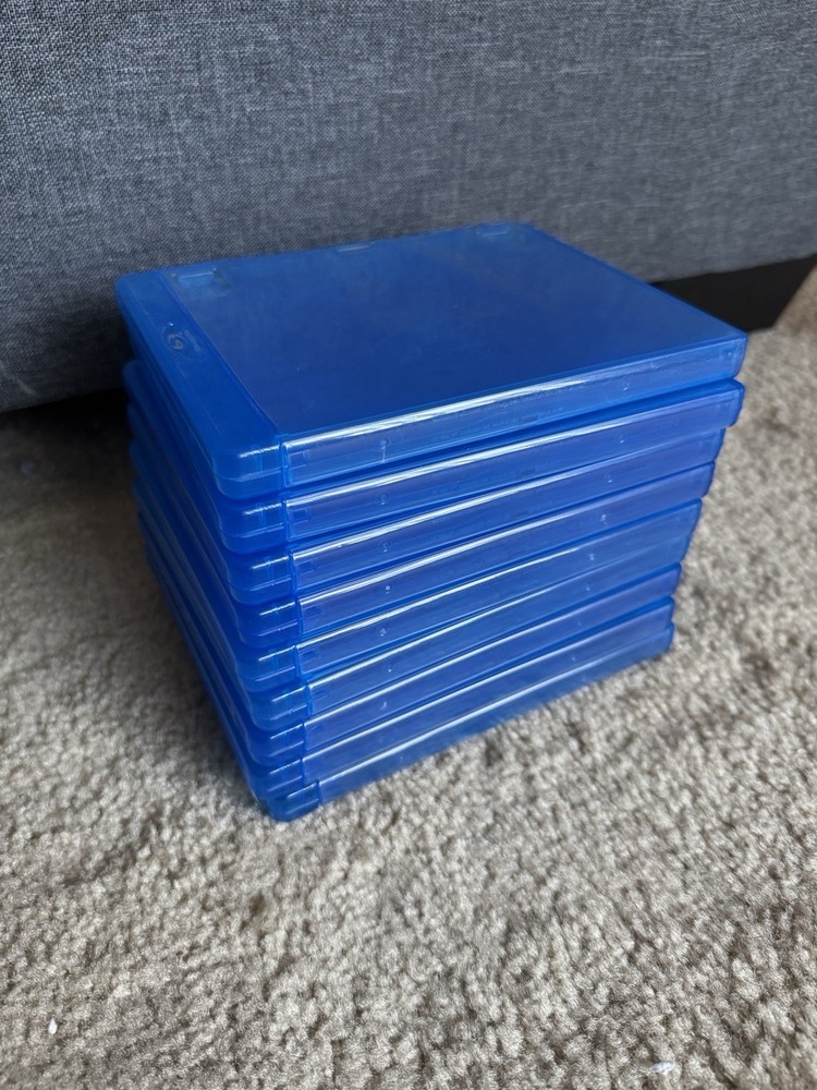 9x Empty Blu-ray Cases 1-Disc
