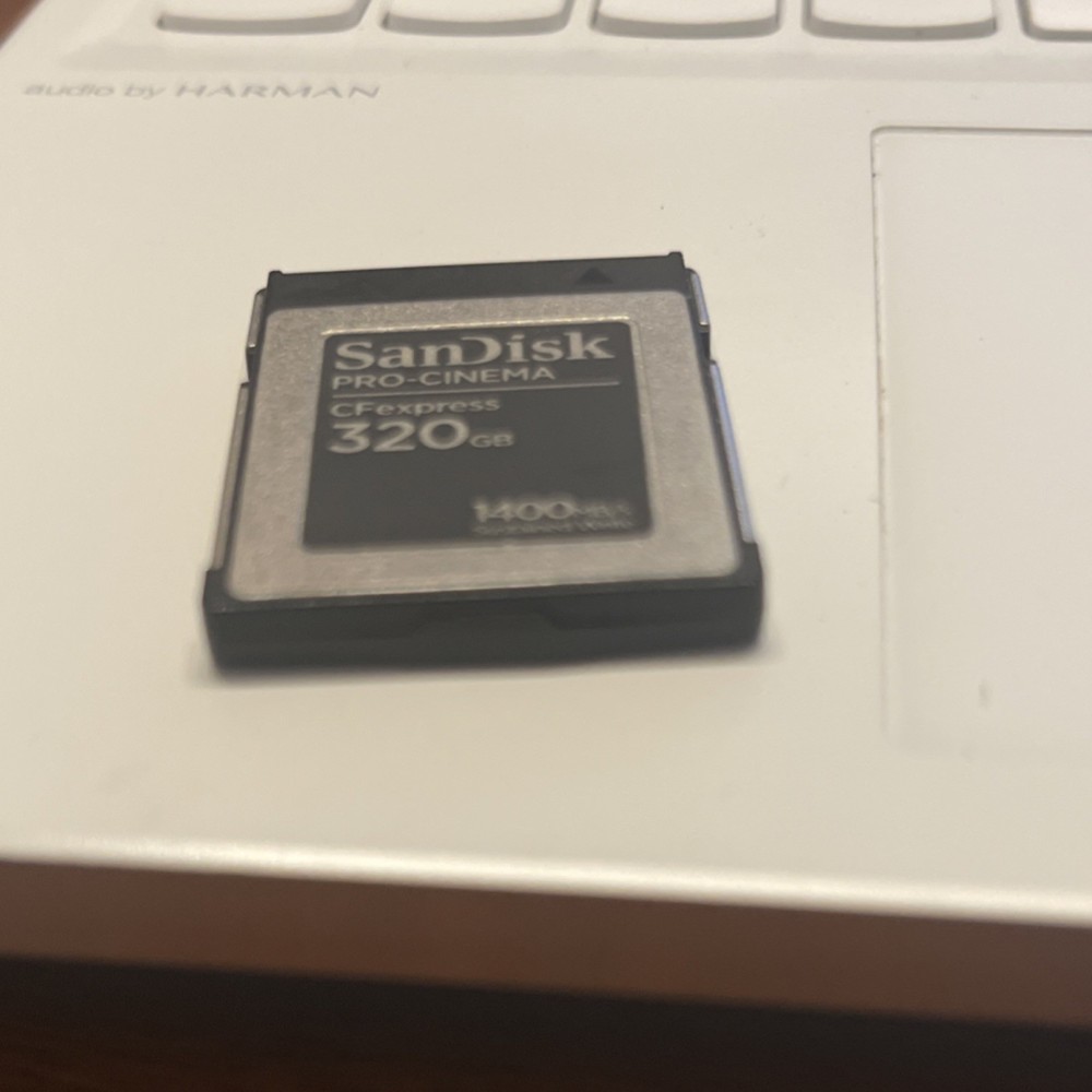 SanDisk PRO-CINEMA CFexpress 320GB Memory Card Sustained Write