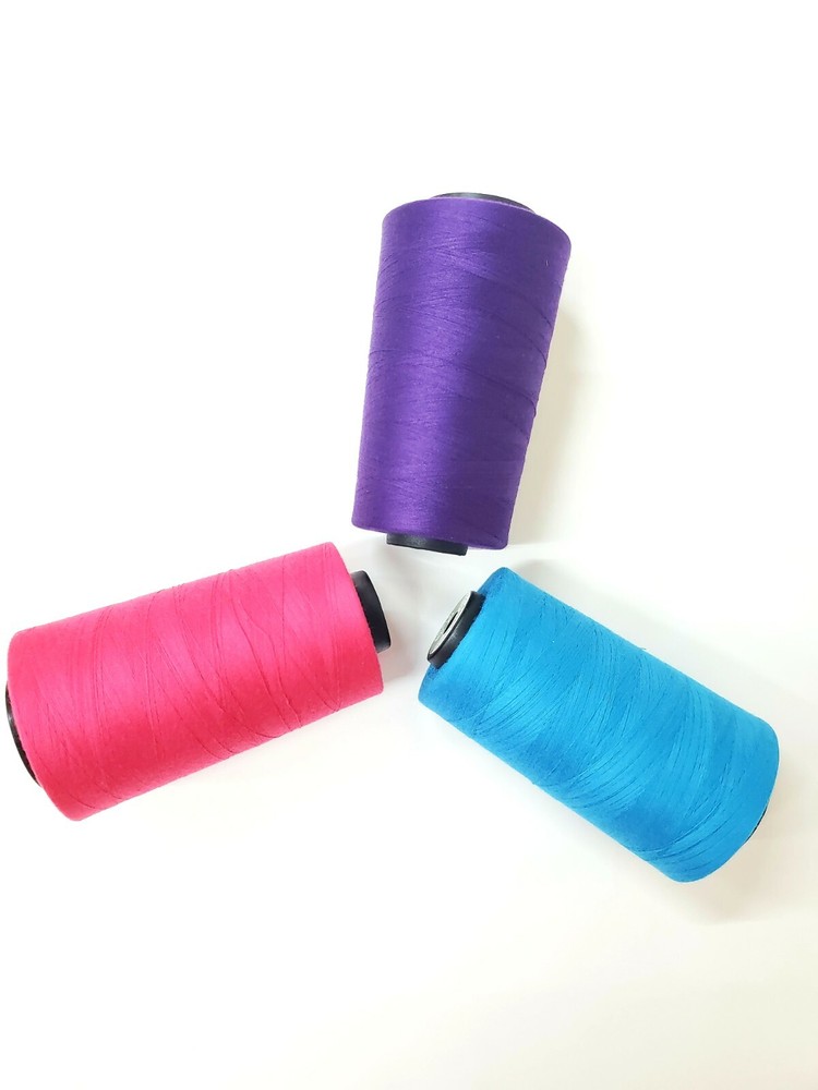 Bobbin Thread 100% Spun Polyester (Pack of 3) 10,000 Mts